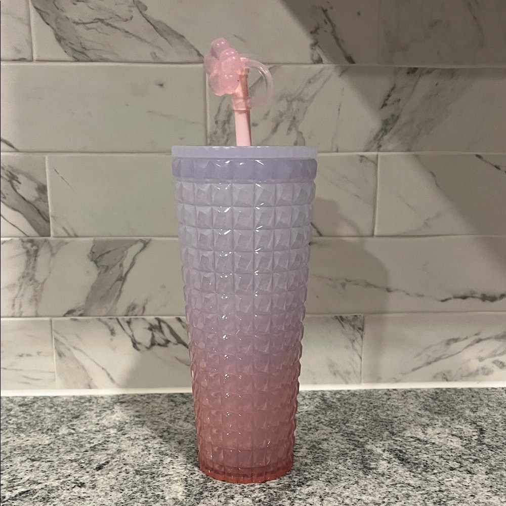 NWT Starbucks Limited Edition Cherry Blossom Cold Cup Gradient Pink 24oz - Picture 2 of 13